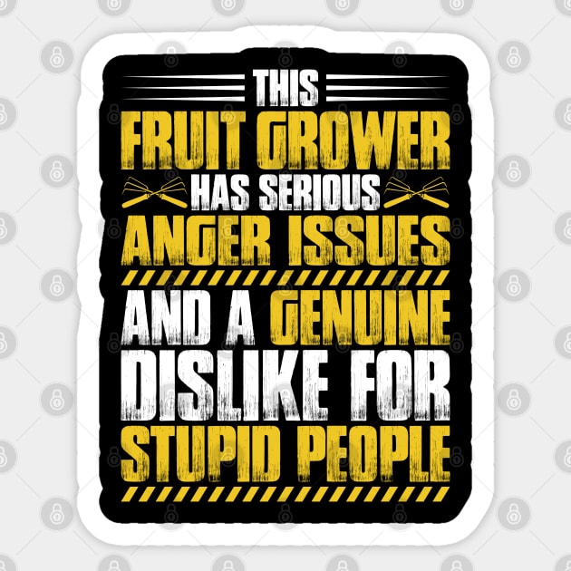Fruit Grower Growing Fruiter Fruit Ranch Gift Sticker by Krautshirts
